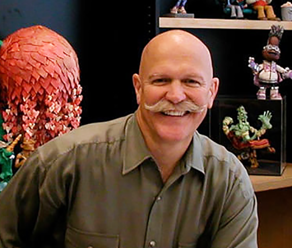 Will Vinton posing for photo in his office.